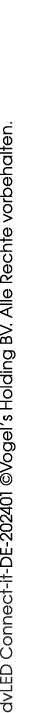 dvLED Connect it DE 202401 ©Vogel’s Holding BV. Alle Rechte vorbehalten. 