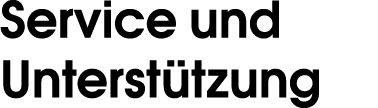 Service und Unterst tzung