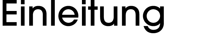 Einleitung