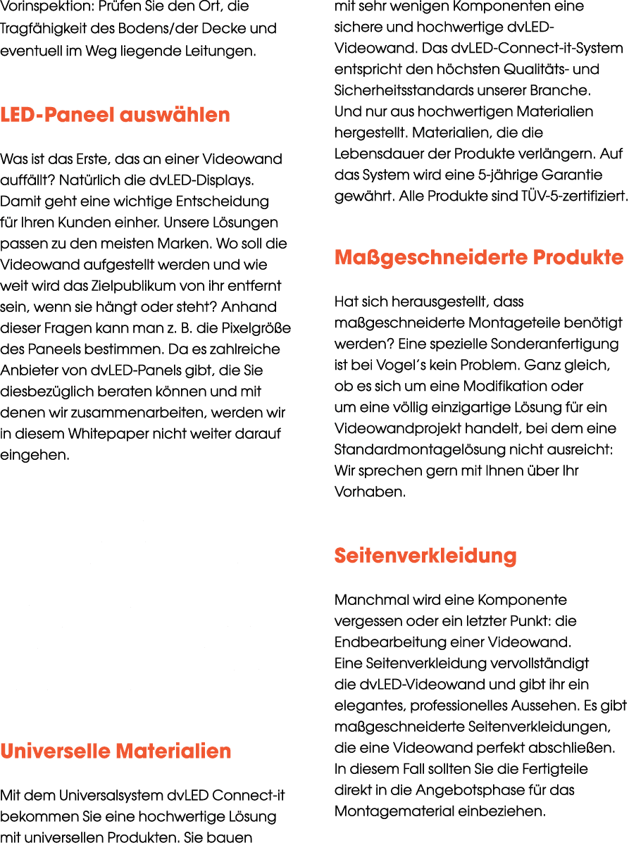 Vorinspektion: Pr fen Sie den Ort, die Tragf higkeit des Bodens/der Decke und eventuell im Weg liegende Leitungen. LE...