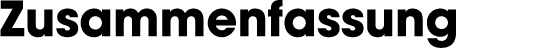 Zusammenfassung 