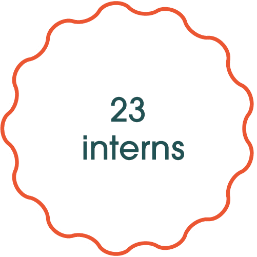 23 interns 