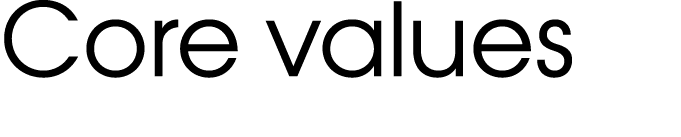 Core values