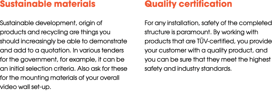 Sustainable materials Sustainable development, origin of products and recycling are things you should increasingly be...