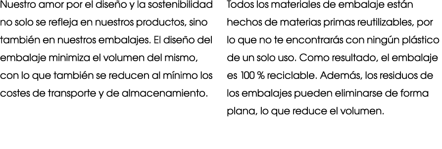 Nuestro amor por el dise o y la sostenibilidad no solo se refleja en nuestros productos, sino tambi n en nuestros emb...