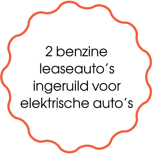 2 benzine leaseauto s ingeruild voor elektrische auto s