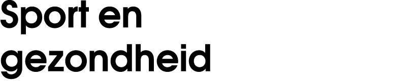 Sport en gezondheid 