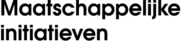 Maatschappelijke initiatieven 